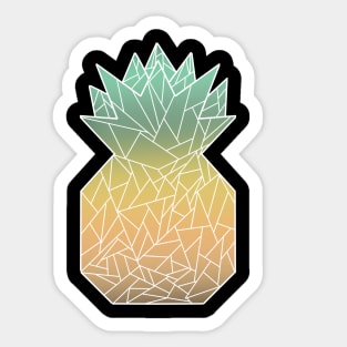 Geometric Pineapple Sticker